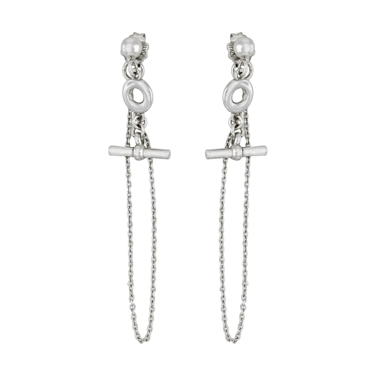 Aretes en plata Ley 925, Tiras, 0.50 mm. de ancho, de la coleccion Sueños