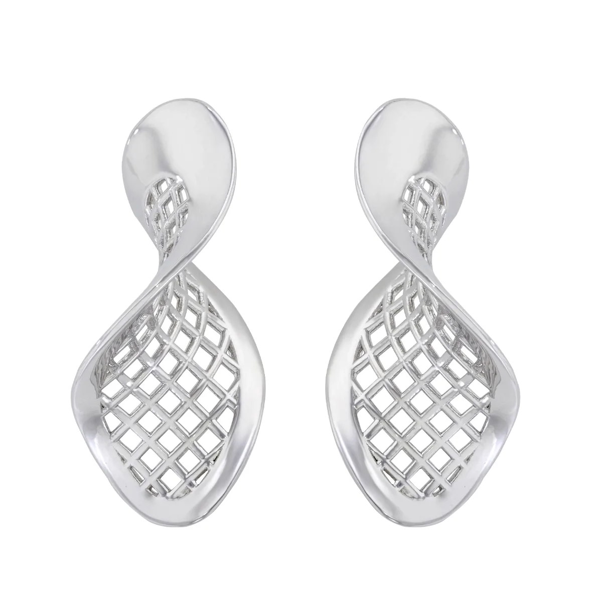 Aretes en plata Ley 925, Figuras geométricas, de la coleccion Sueños