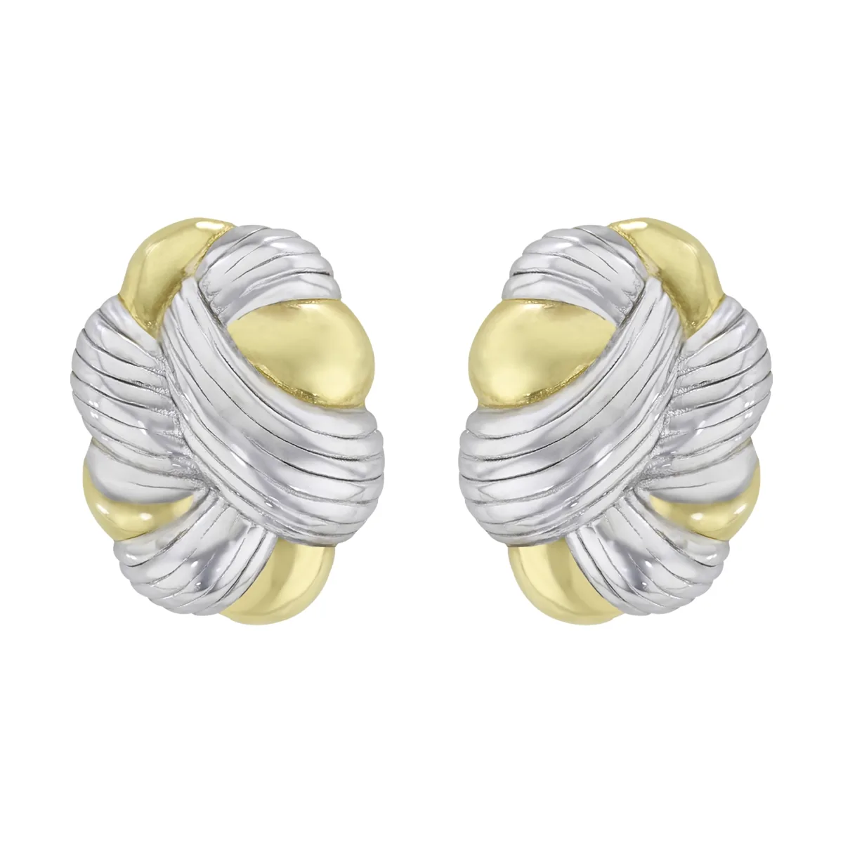 Aretes en plata Ley 925 con visos, Franjas, de la coleccion Sueños