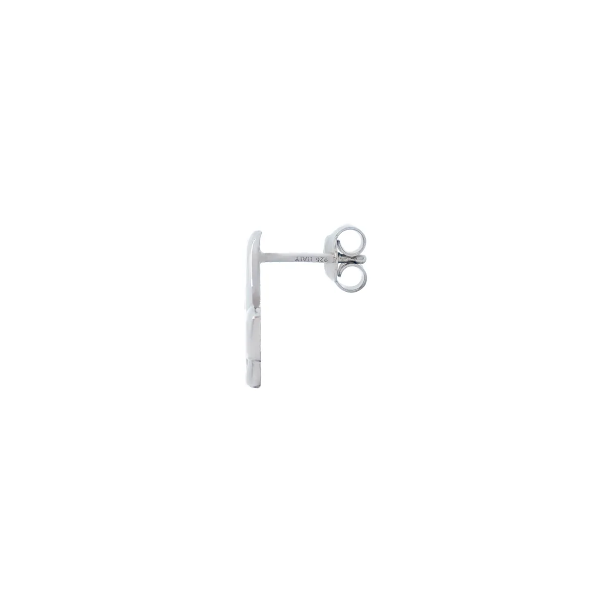 Aretes en plata Ley 925, Flores
