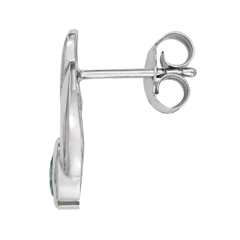 Aretes en plata Ley 925, Lágrima, con 2 cristales centrales, de la coleccion Sueños