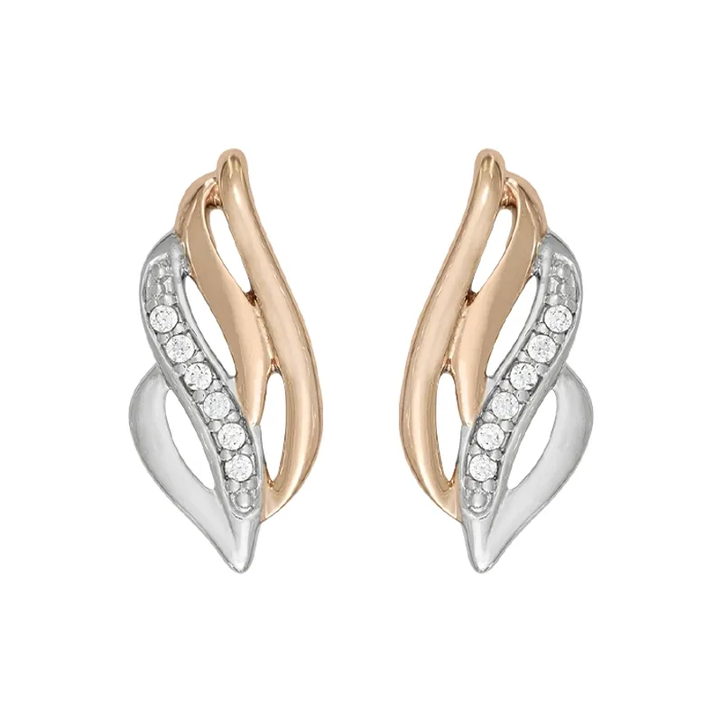 Aretes en plata Ley 925, Franjas, con cristales, de la coleccion Sueños
