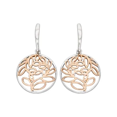 Aretes en plata Ley 925, Figuras geométricas, de la coleccion Sueños