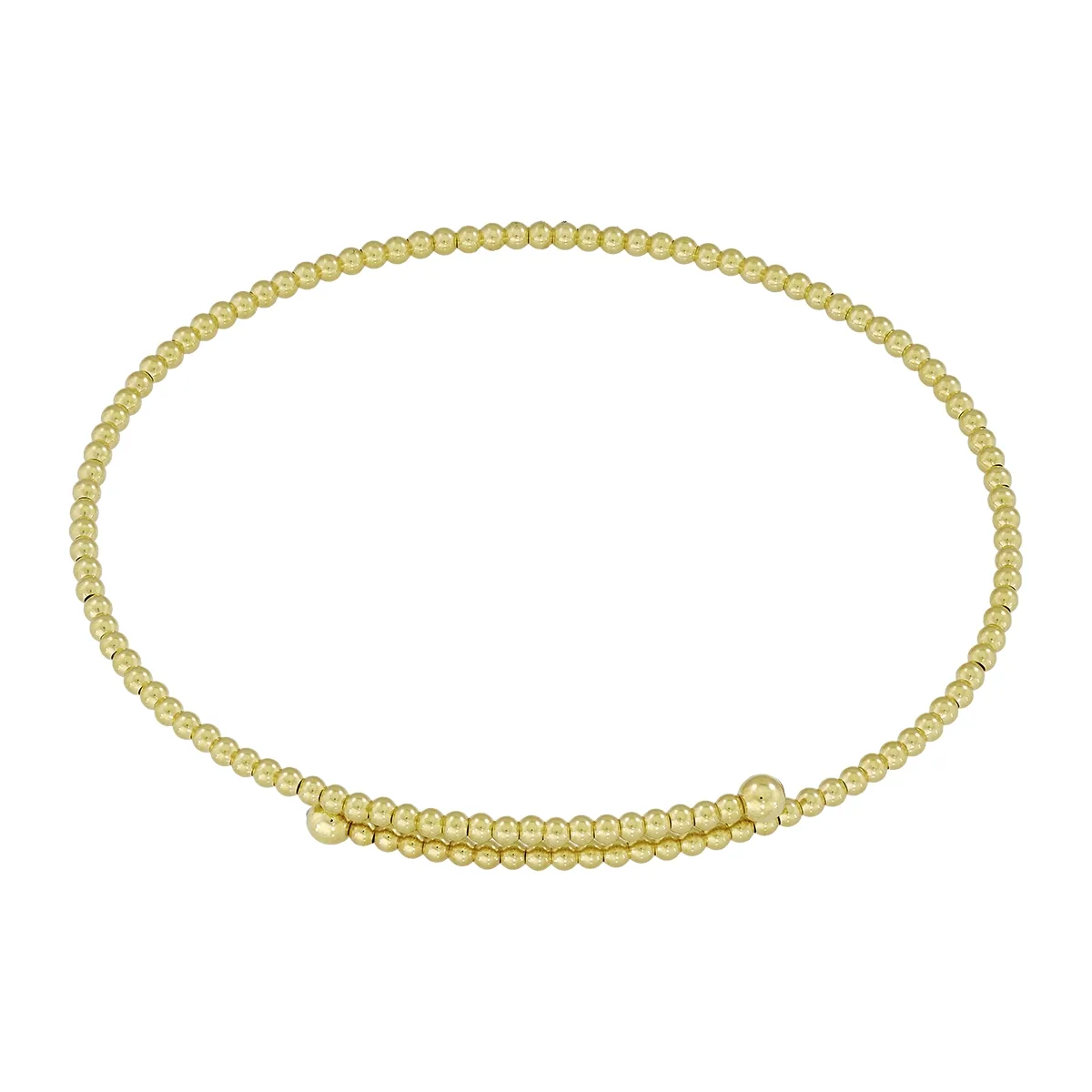 Aro en oro amarillo de 18 Kilates, Pallinato, 2 mm. de ancho