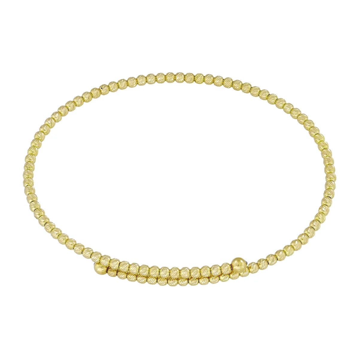 Aro en oro amarillo de 18 Kilates con visos, Pallinato, 2 mm. de ancho