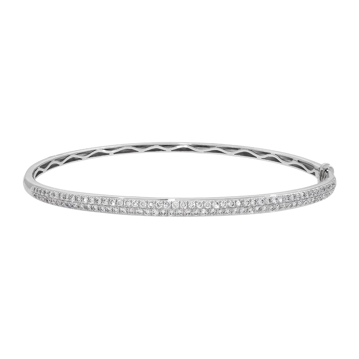 Aro en oro blanco de 18 Kilates, 1/2 caña, con diamante de laboratorio de 1.25 Ct, 3 mm. de ancho