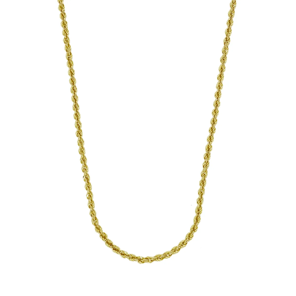 Cadena en oro amarillo de 18 Kilates, Cordon, 60 cm. de largo, 2 mm. de ancho