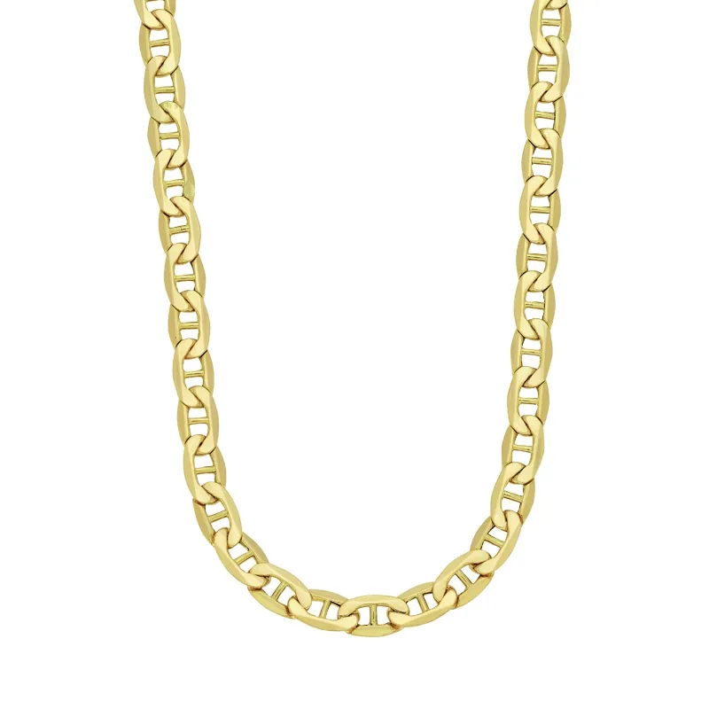 Cadena en oro amarillo de 18 Kilates, Ancla, 60 cm. de largo, 3 mm. de ancho