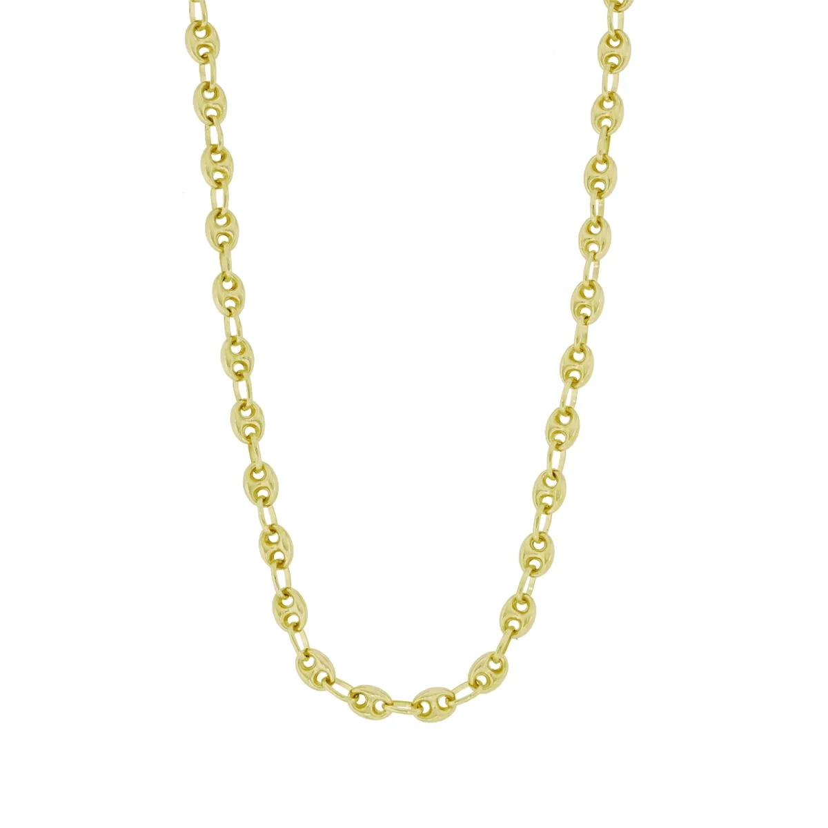 Cadena en oro amarillo de 18 Kilates, Óvalo, 50 cm. de largo, 4.50 mm. de ancho