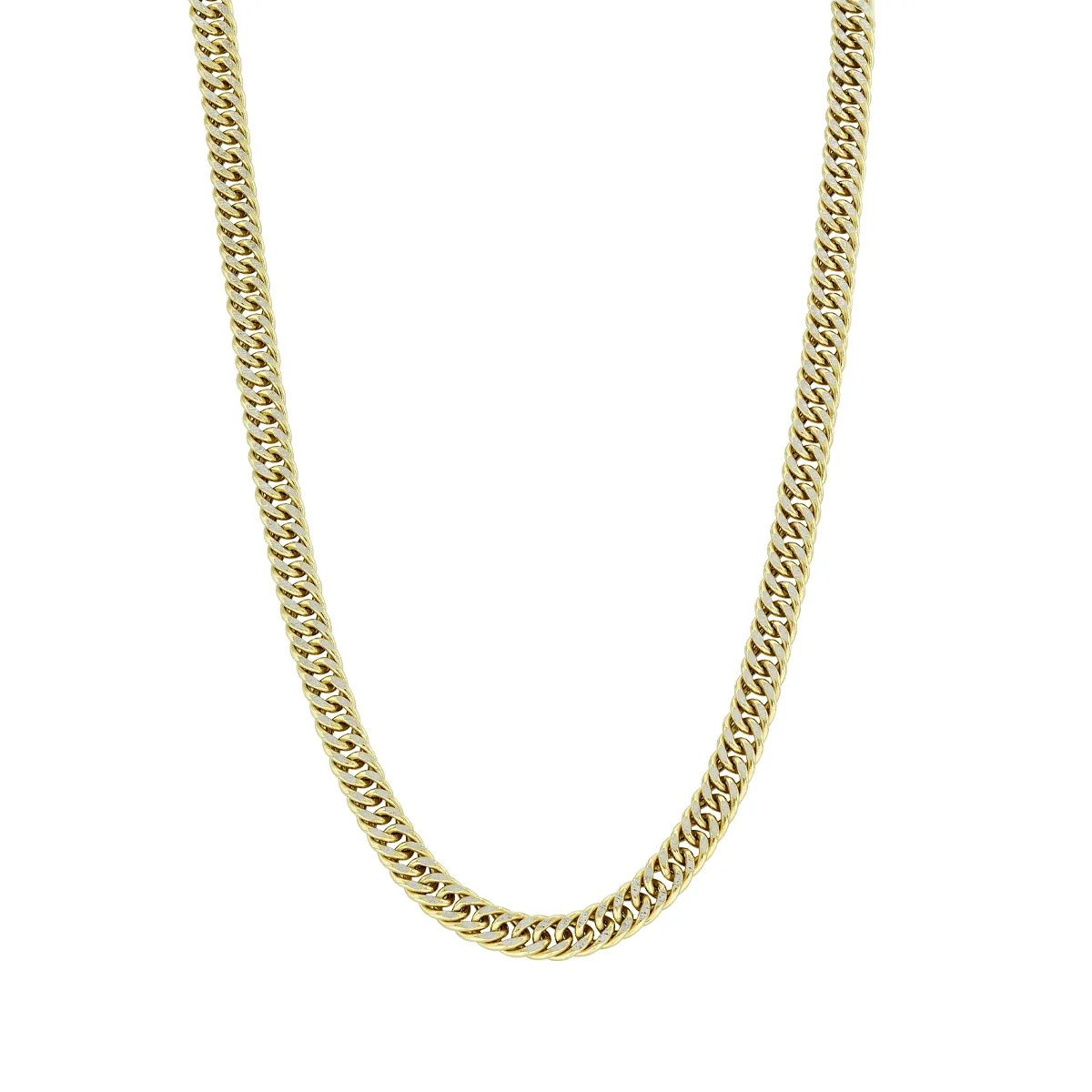 Cadena en oro amarillo de 18 Kilates con visos, Grumette, 50 cm. de largo, 4.50 mm. de ancho