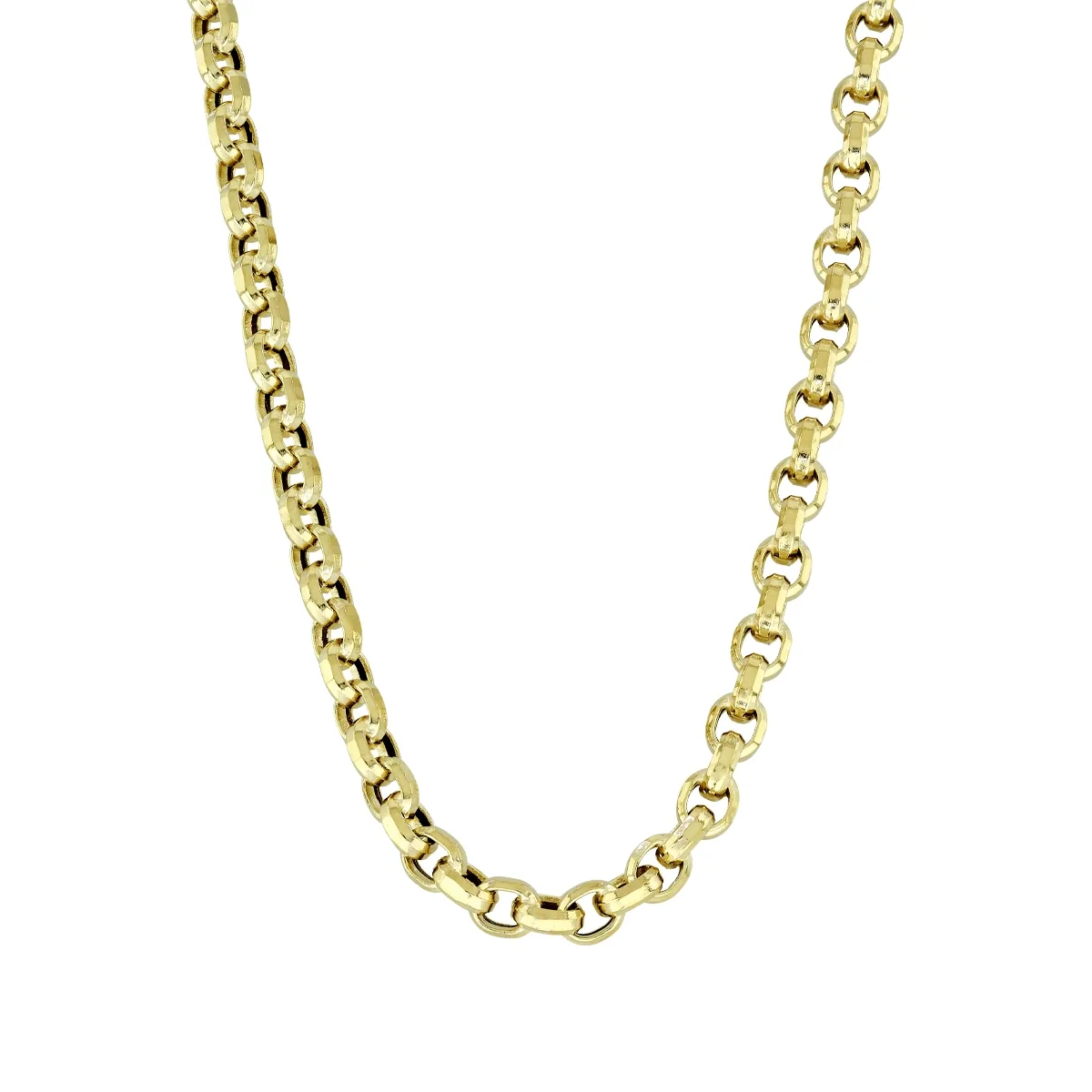 Cadena en oro amarillo de 18 Kilates, Rolo, 50 cm. de largo, 6 mm. de ancho