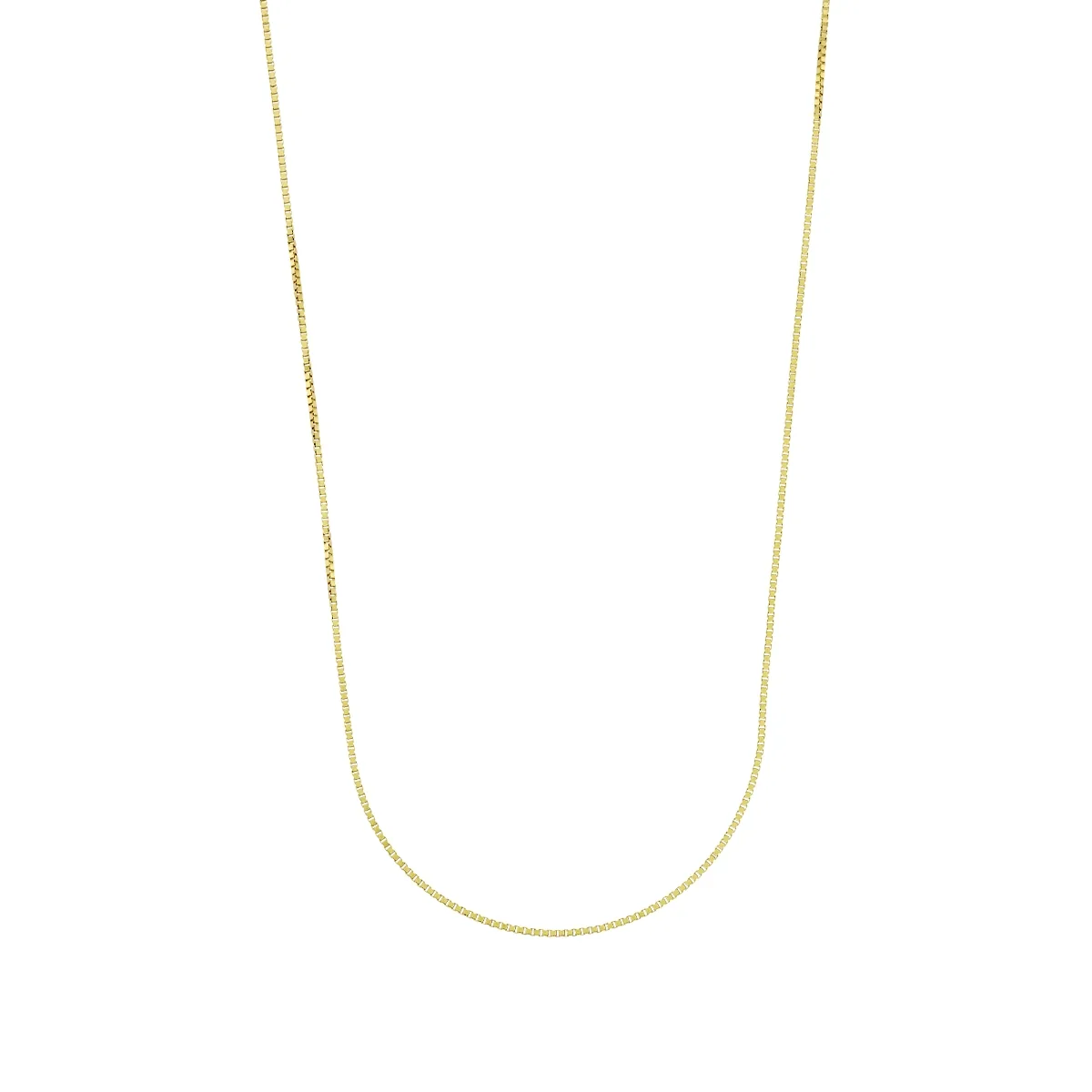 Cadena en oro amarillo de 18 Kilates, Veneciana, 45 cm. de largo, 0.50 mm. de ancho