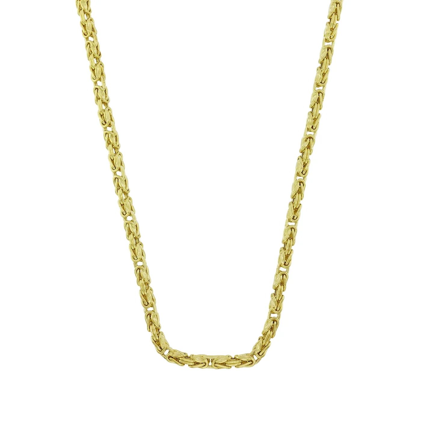 Cadena en oro amarillo de 18 Kilates, Eslabones, 50 cm. de largo, 2.50 mm. de ancho