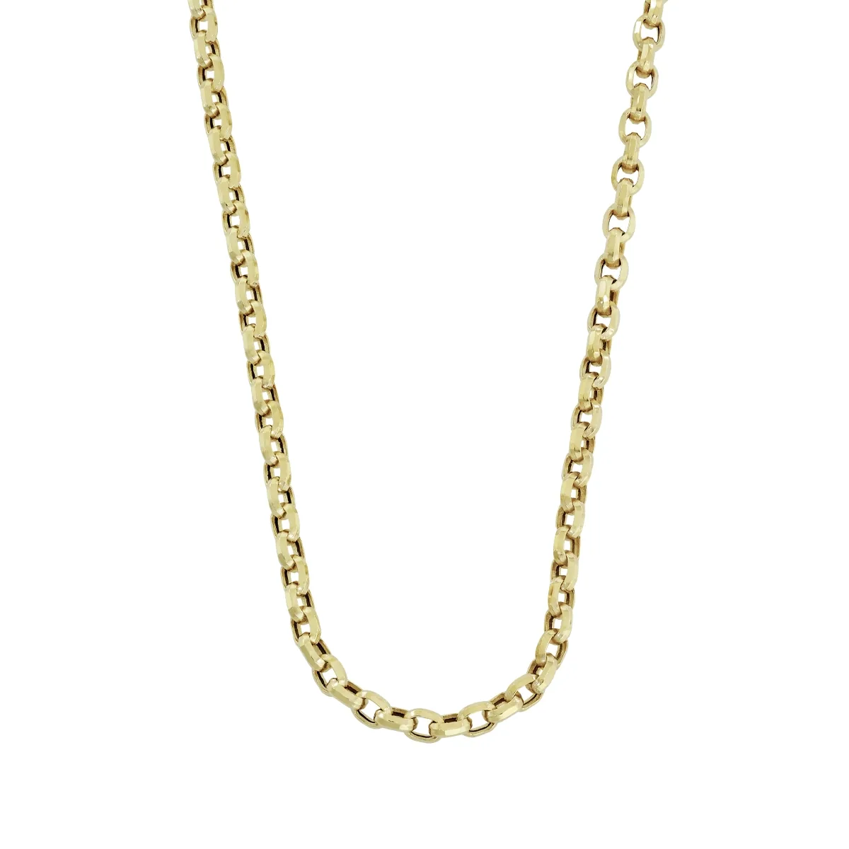 Cadena en oro amarillo de 18 Kilates, Rolo, 60 cm. de largo, 4 mm. de ancho