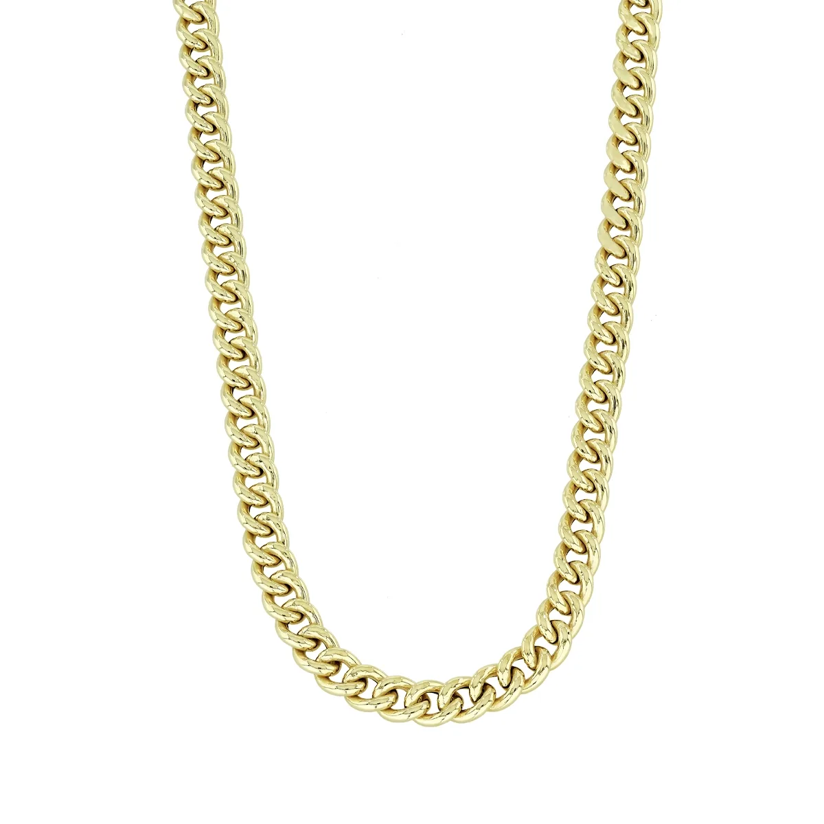 Cadena en oro amarillo de 18 Kilates, Grumette, 50 cm. de largo, 7.50 mm. de ancho