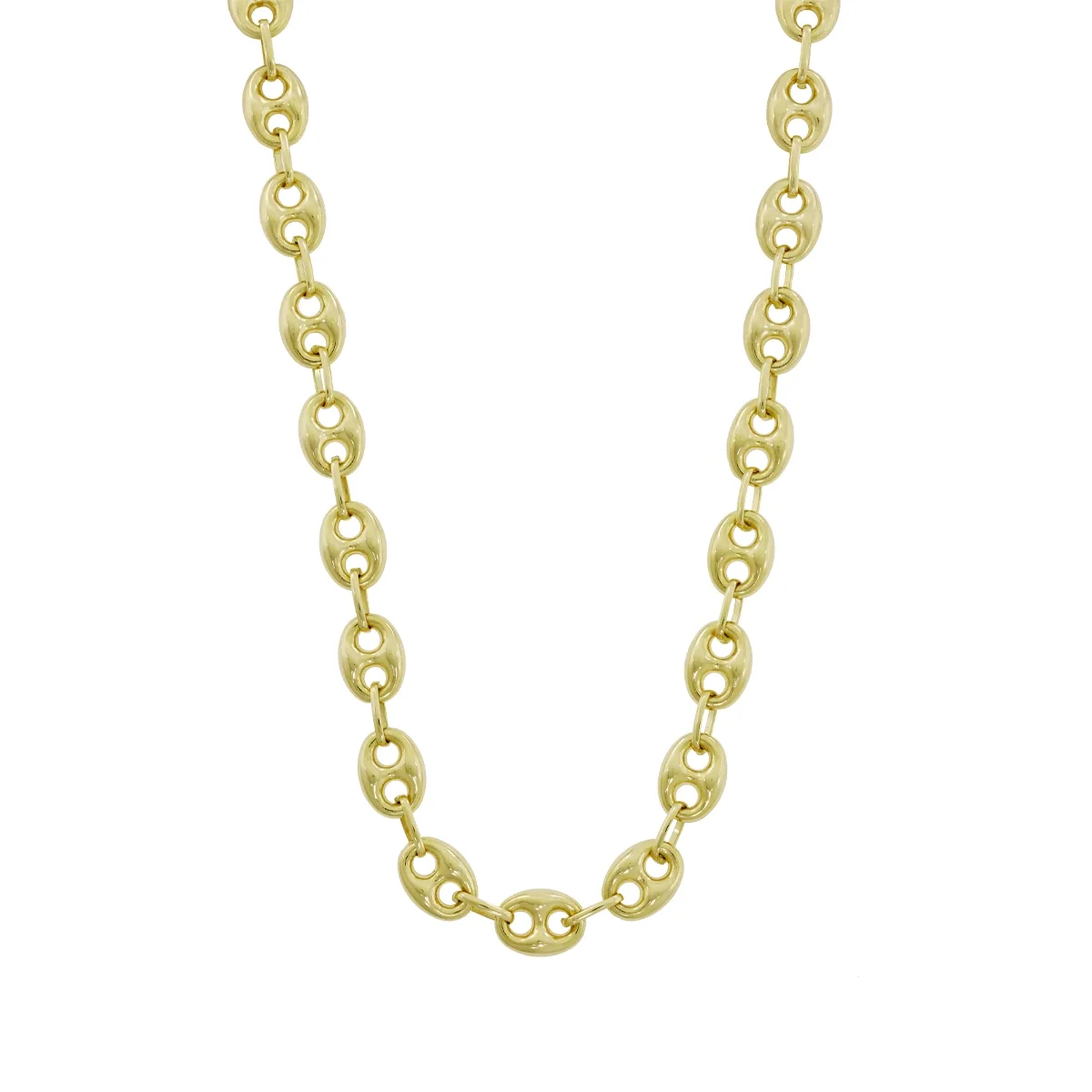 Cadena en oro amarillo de 18 Kilates, Óvalo, 50 cm. de largo, 7.50 mm. de ancho