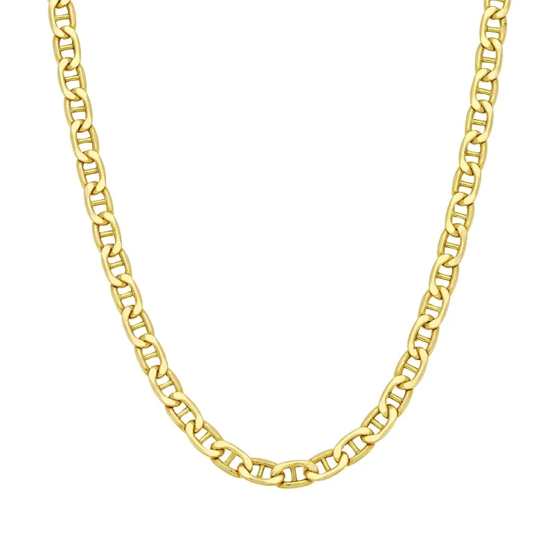 Cadena en oro amarillo de 18 Kilates, Ancla, 50 cm. de largo, 2.50 mm. de ancho