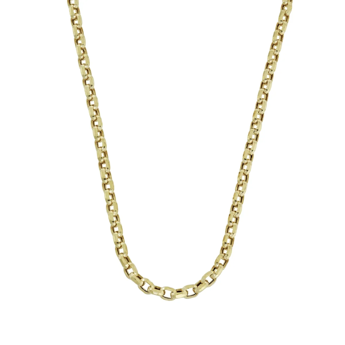 Cadena en oro amarillo de 18 Kilates, Rolo, 50 cm. de largo, 4 mm. de ancho