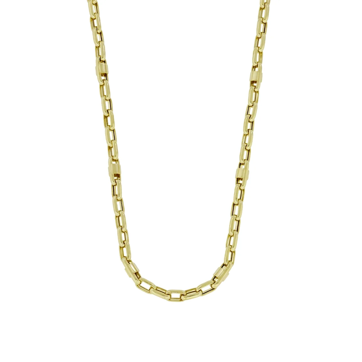 Cadena en oro amarillo de 18 Kilates, 50 cm. de largo, 3.50 mm. de ancho