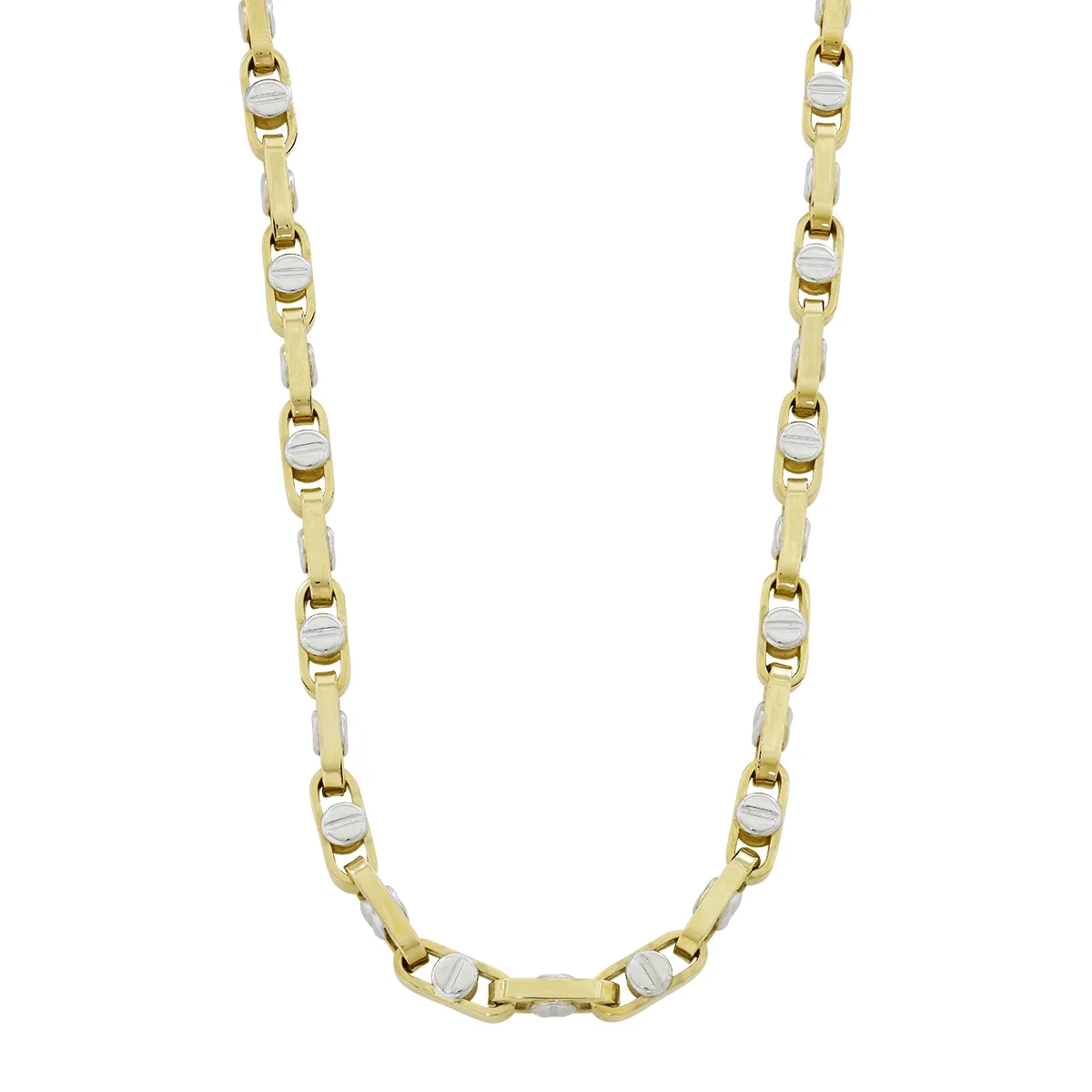 Cadena en oro amarillo de 18 Kilates, Ancla, 50 cm. de largo, 4.50 mm. de ancho