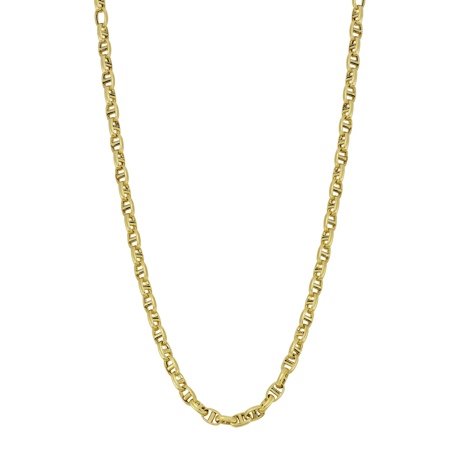 Cadena en oro amarillo de 18 Kilates, Ancla, 60 cm. de largo, 2.50 mm. de ancho