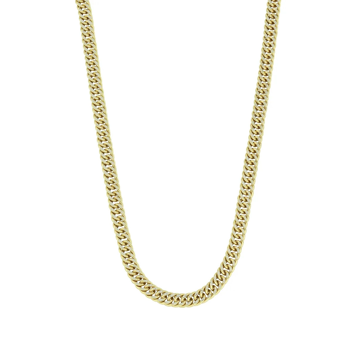 Cadena en oro amarillo de 18 Kilates con visos, Grumette, 60 cm. de largo, 4.50 mm. de ancho