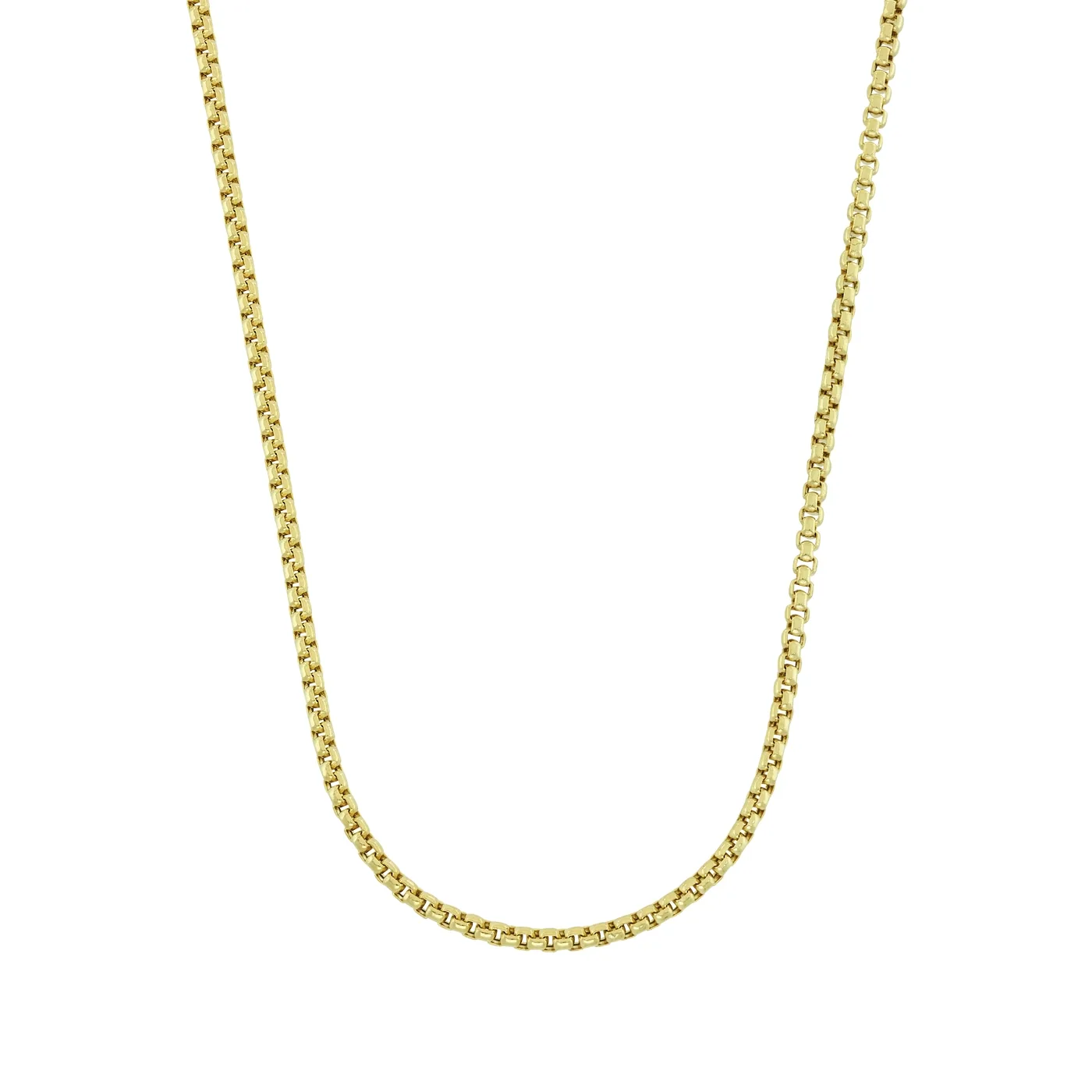 Cadena en oro amarillo de 18 Kilates, Rolo, 50 cm. de largo, 1.50 mm. de ancho