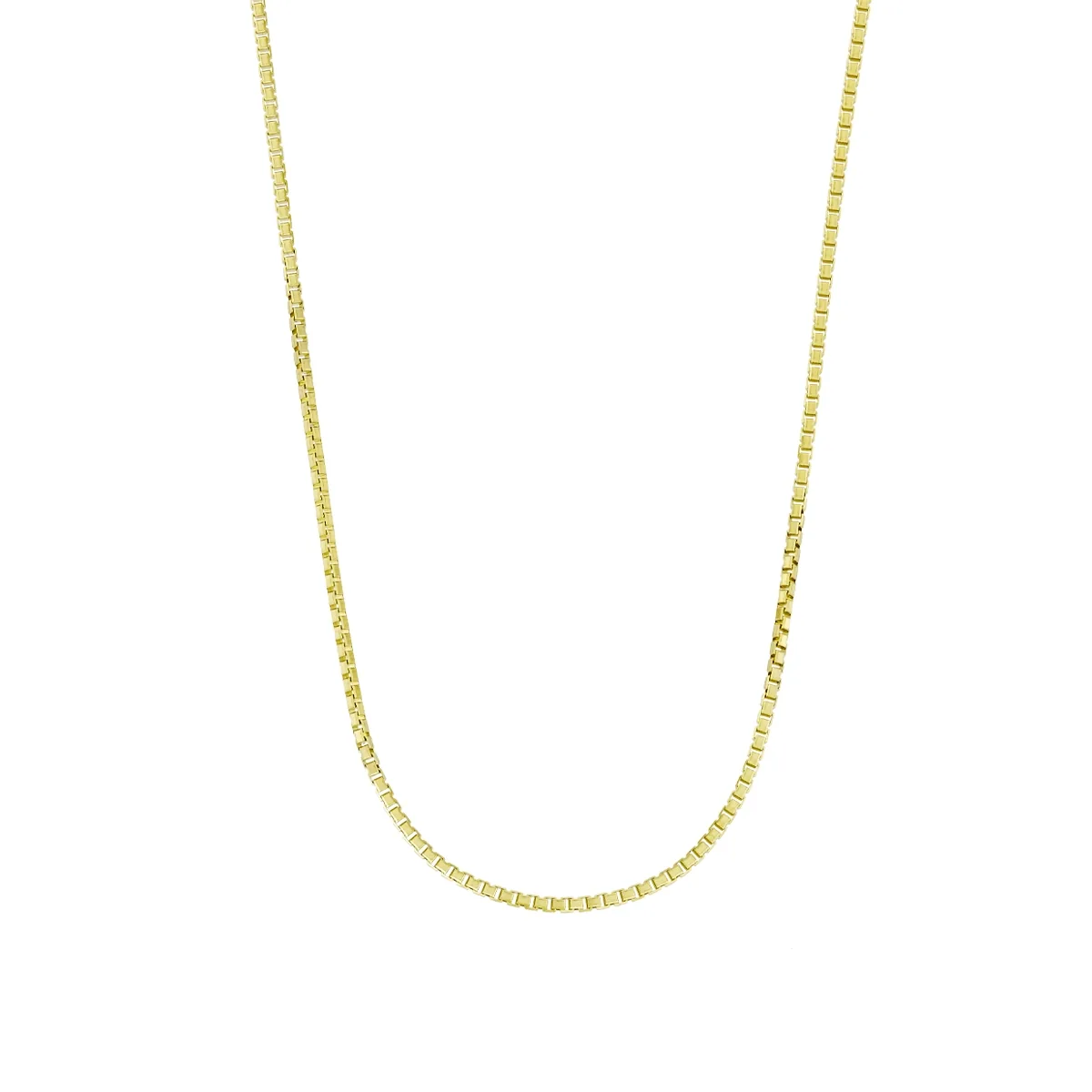Cadena en oro amarillo de 18 Kilates, Veneciana, 50 cm. de largo, 1 mm. de ancho