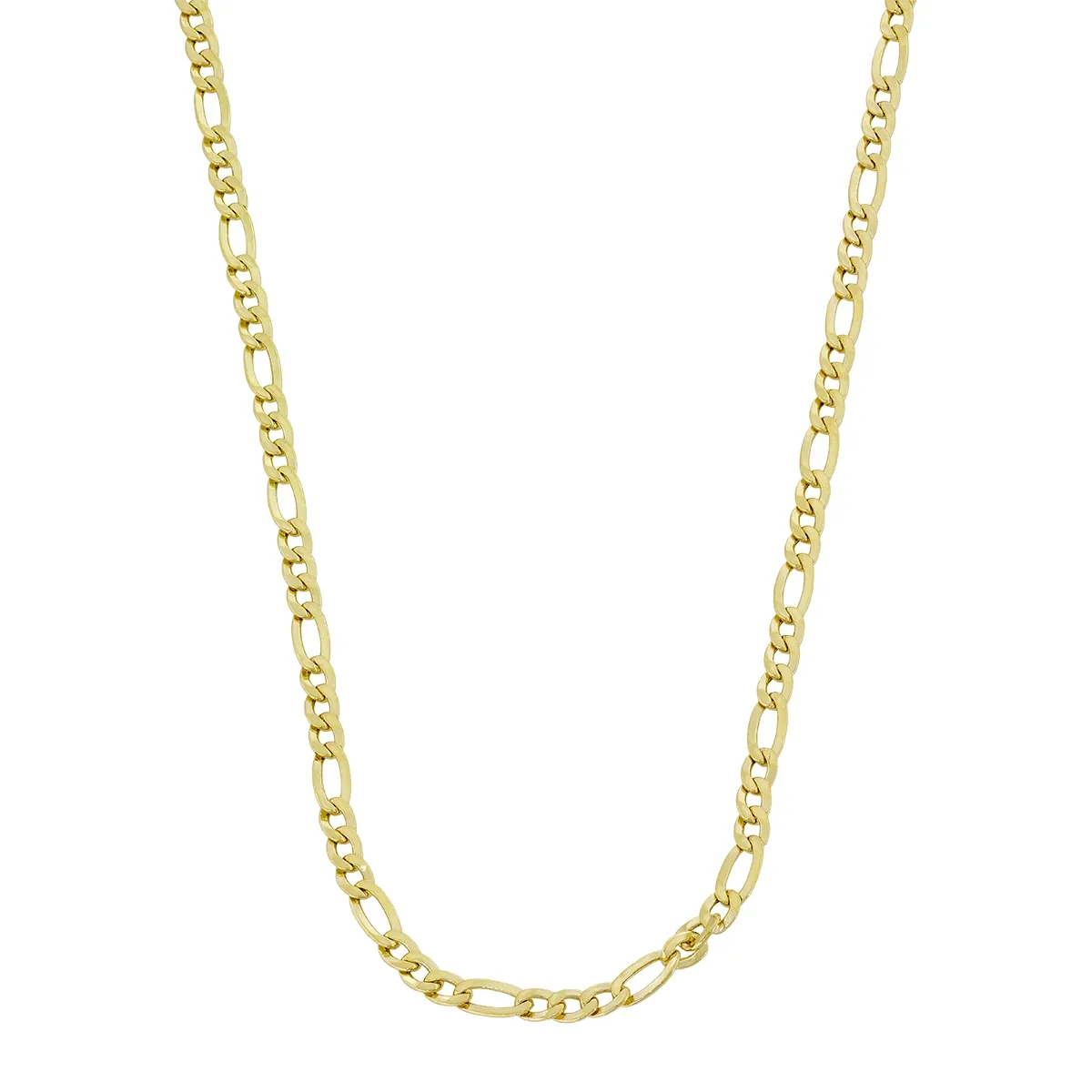 Cadena en oro amarillo de 18 Kilates, Figaro 1-3, 60 cm. de largo, 2.50 mm. de ancho
