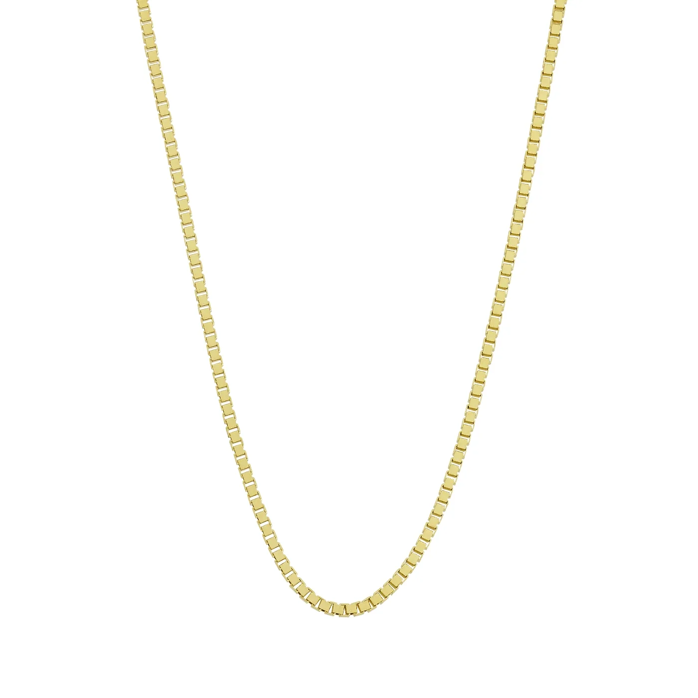 Cadena en oro amarillo de 18 Kilates, Veneciana, 50 cm. de largo, 1 mm. de ancho