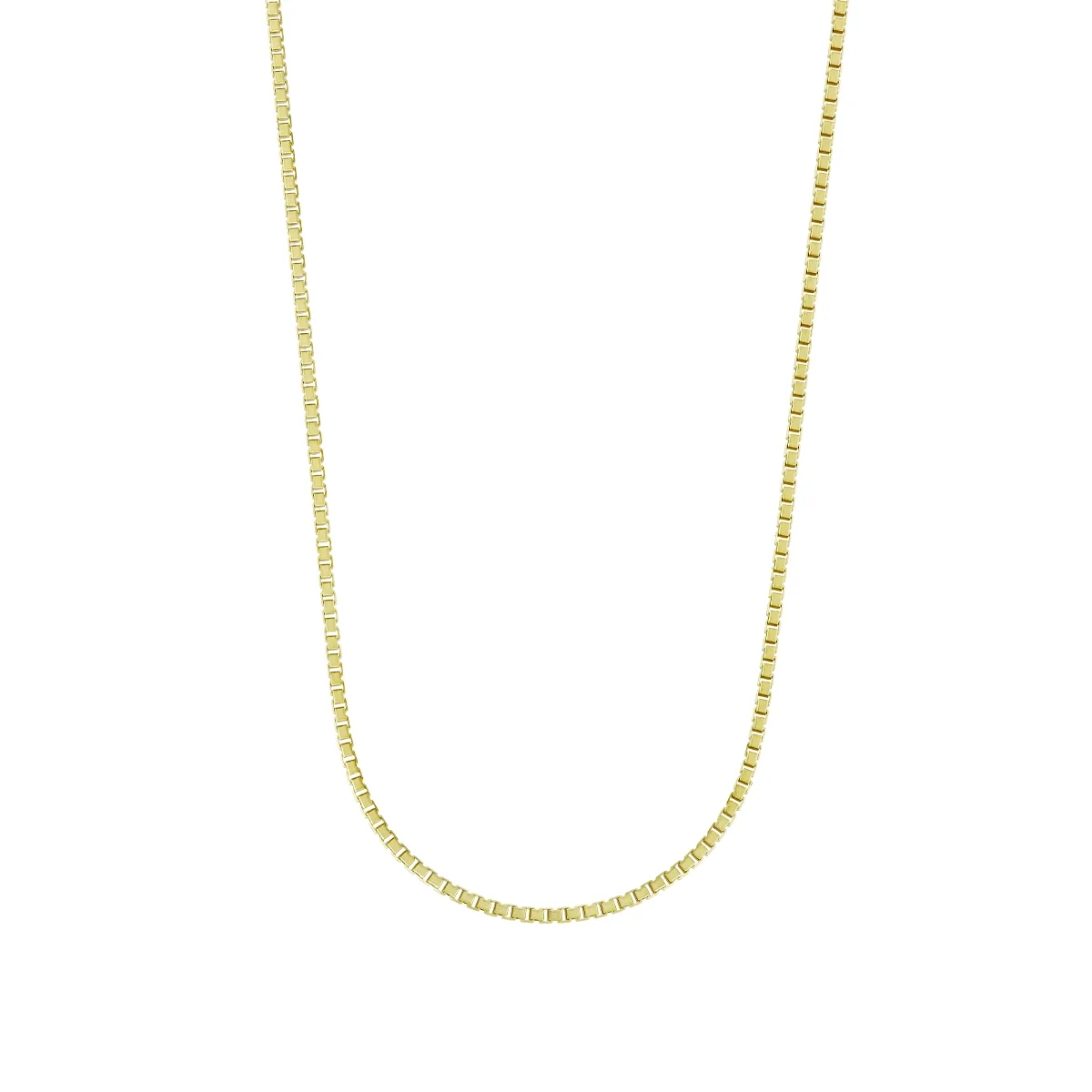 Cadena en oro amarillo de 18 Kilates, Veneciana, 45 cm. de largo, 1 mm. de ancho