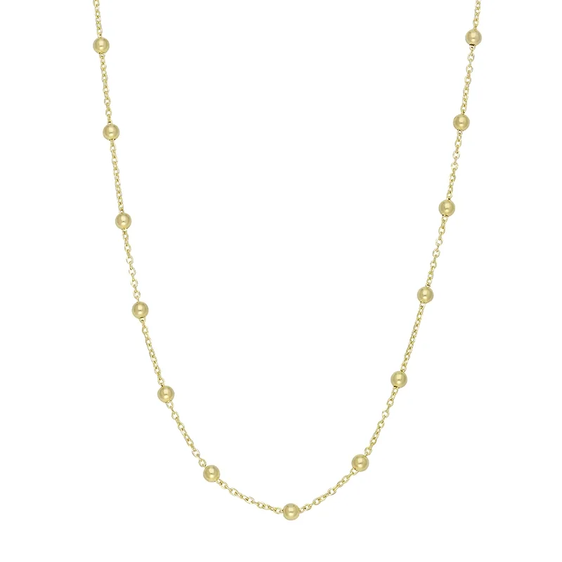 Cadena en oro amarillo de 18 Kilates, 45 cm. de largo, 0.50 mm. de ancho