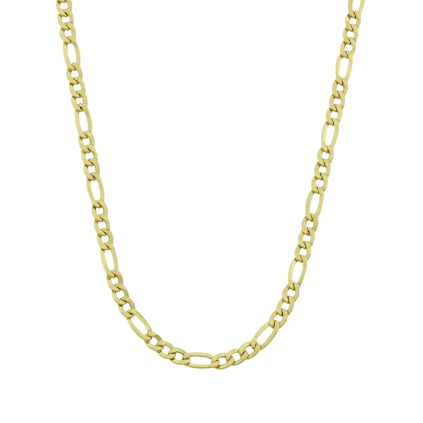 Cadena en oro amarillo de 18 Kilates, Figaro 1-3, 50 cm. de largo, 2.50 mm. de ancho