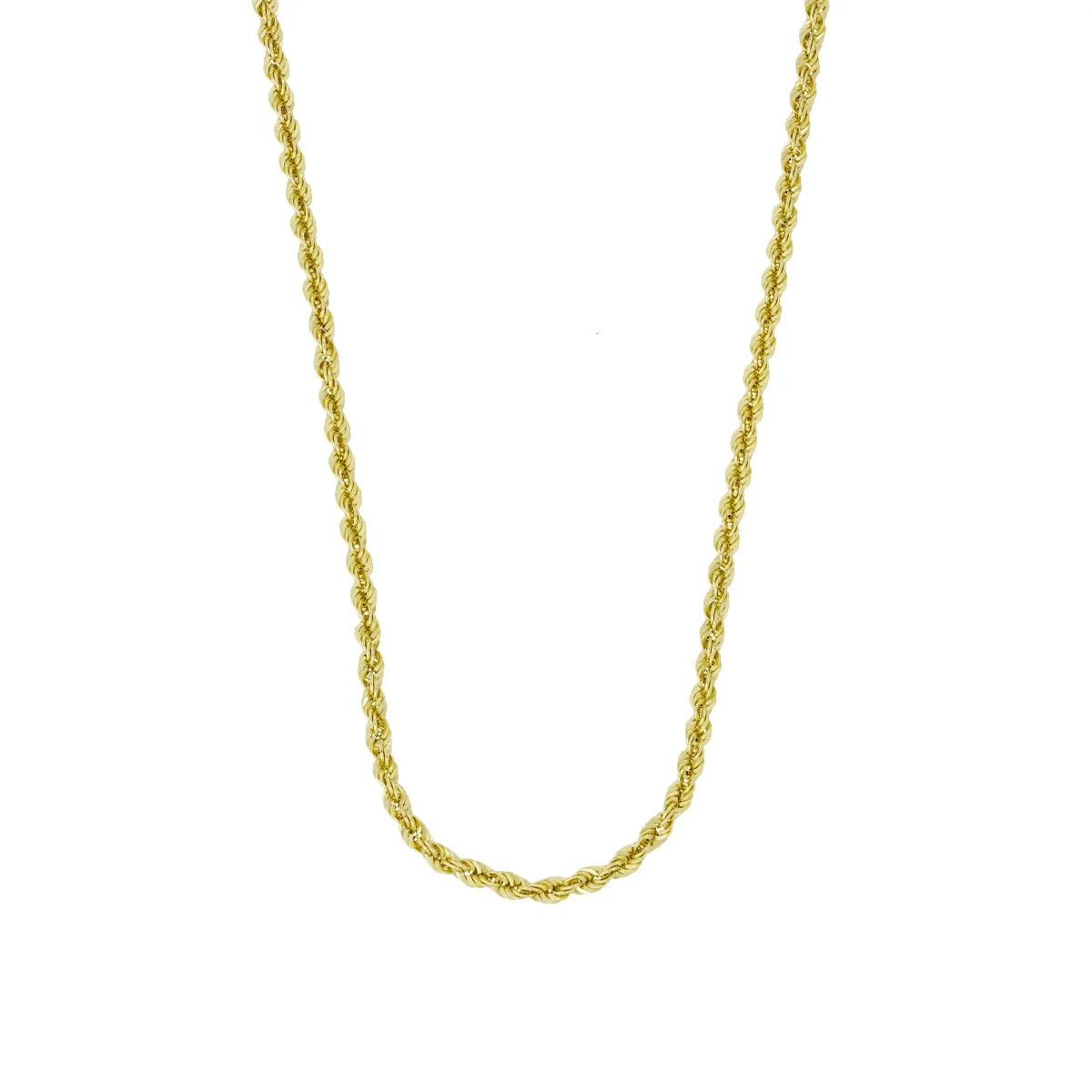 Cadena en oro amarillo de 18 Kilates, Cordon, 50 cm. de largo, 2.50 mm. de ancho