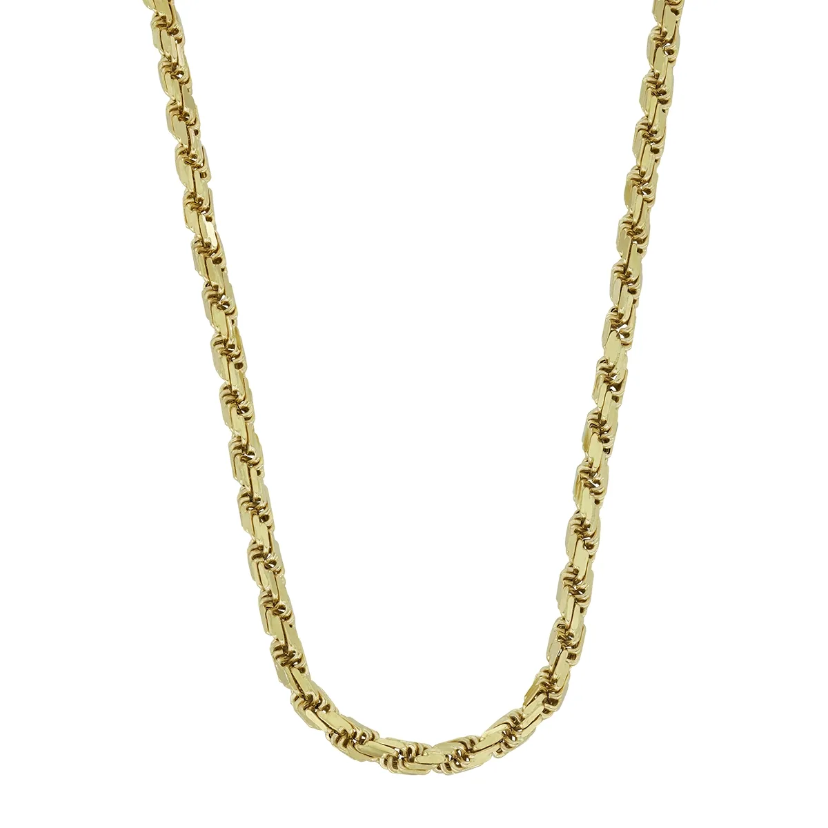 Cadena en oro amarillo de 18 Kilates, Cordon, 50 cm. de largo, 3.50 mm. de ancho