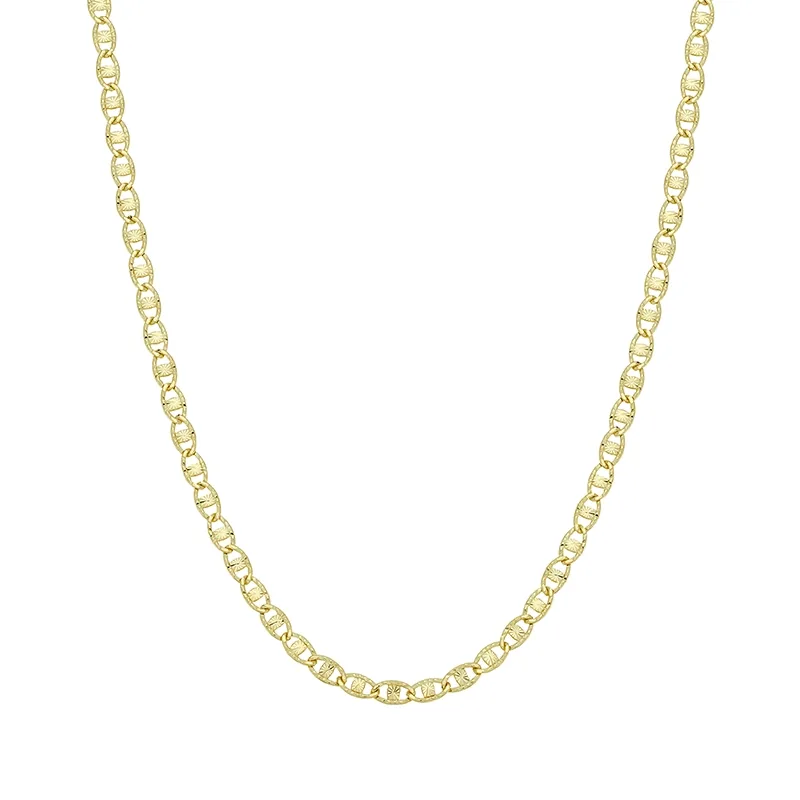 Cadena en oro amarillo de 18 Kilates con visos, Ancla, 45 cm. de largo, 1.50 mm. de ancho