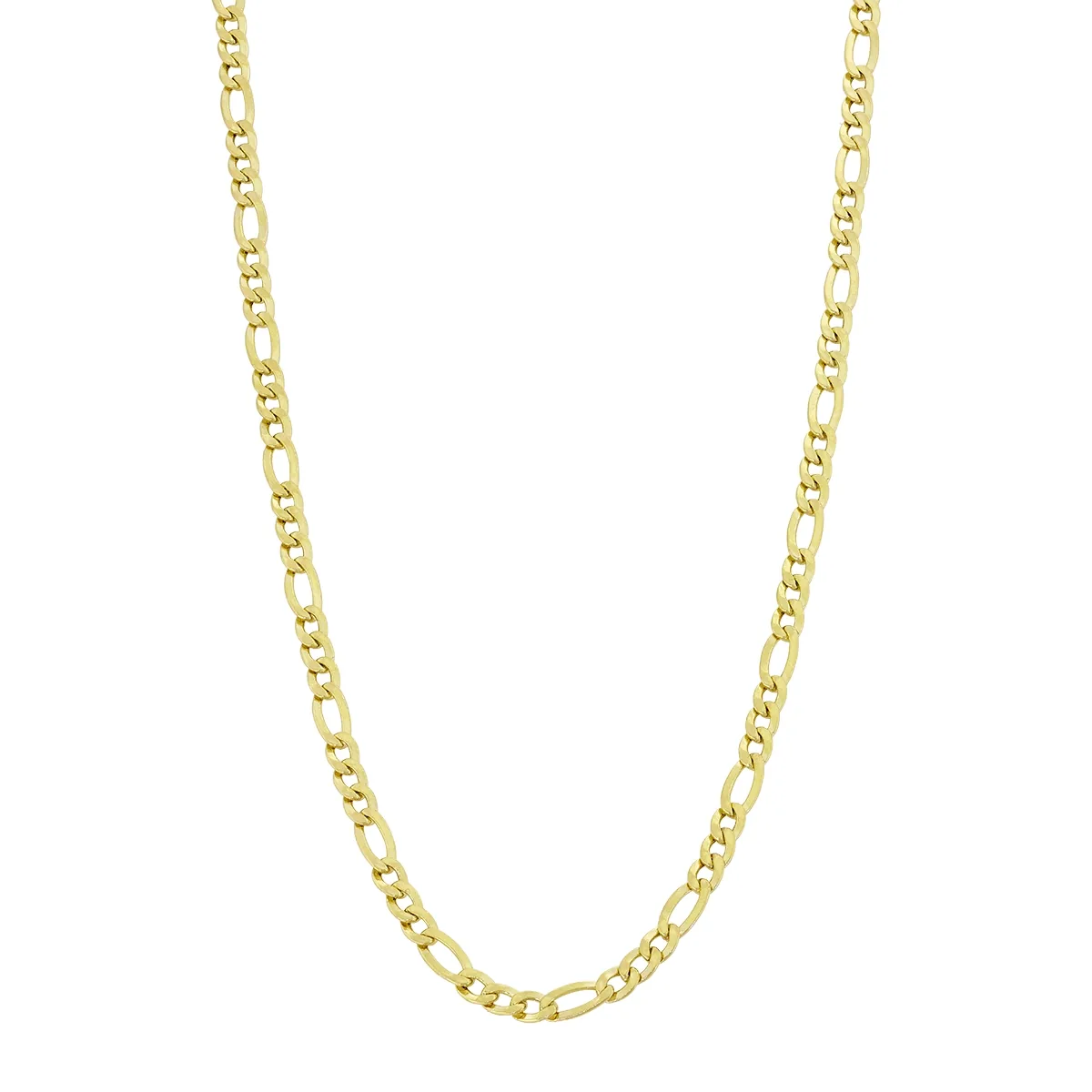 Cadena en oro amarillo de 18 Kilates, Figaro 1-3, 50 cm. de largo, 2.50 mm. de ancho