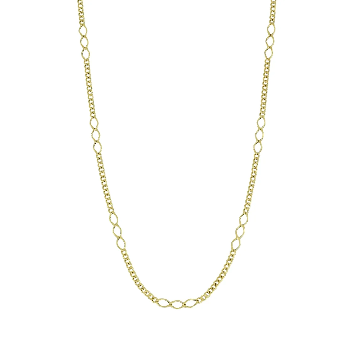 Cadena en oro amarillo de 18 Kilates, 50 cm. de largo, 2 mm. de ancho