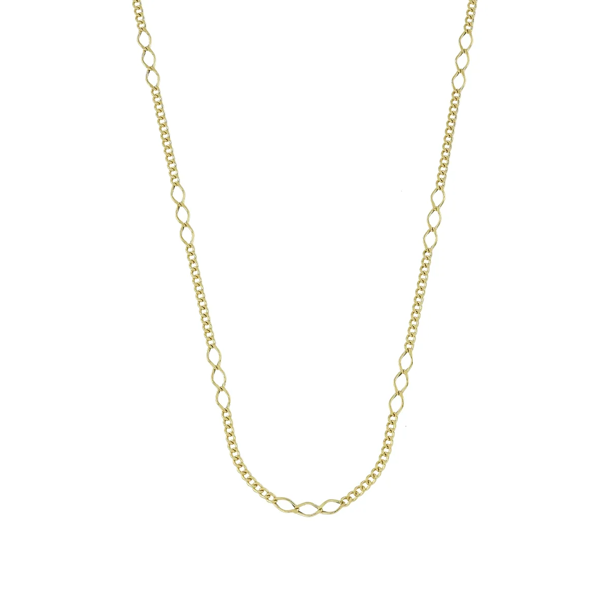 Cadena en oro amarillo de 18 Kilates, 45 cm. de largo, 2 mm. de ancho