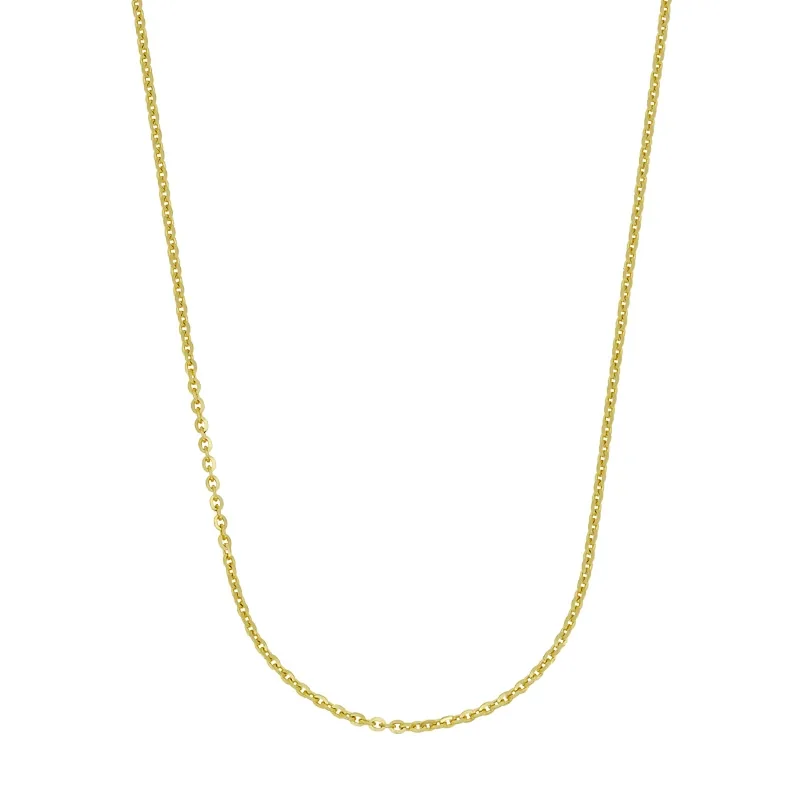 Cadena en oro amarillo de 18 Kilates, Rolo, 50 cm. de largo, 0.50 mm. de ancho