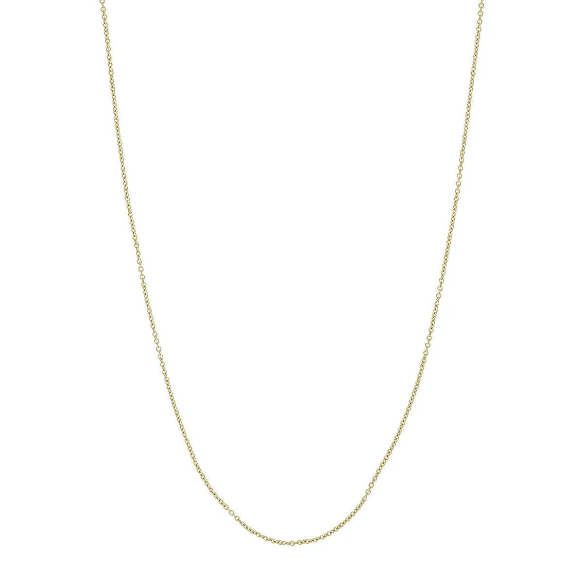 Cadena en oro amarillo de 18 Kilates, Rolo, 42 cm. de largo, 0.50 mm. de ancho