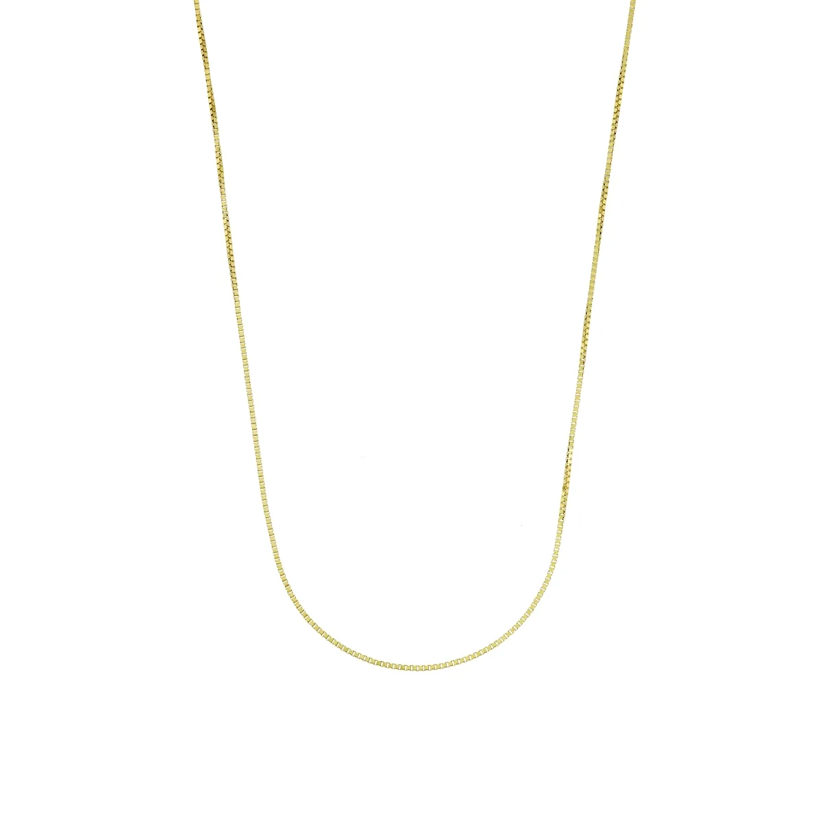 Cadena en oro amarillo de 18 Kilates, Veneciana, 50 cm. de largo, 0.50 mm. de ancho