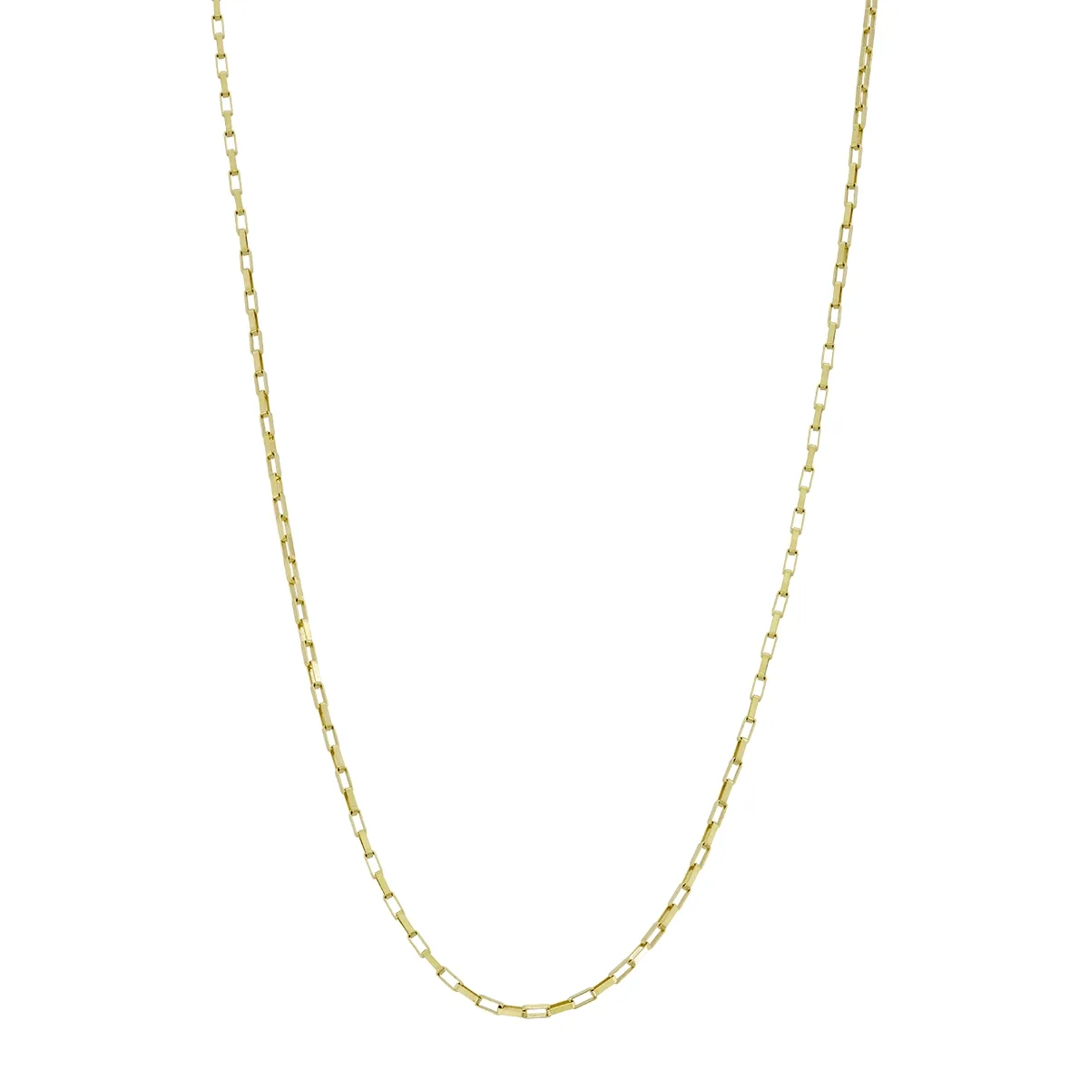 Cadena en oro amarillo de 18 Kilates, Rolo, 45 cm. de largo, 1 mm. de ancho