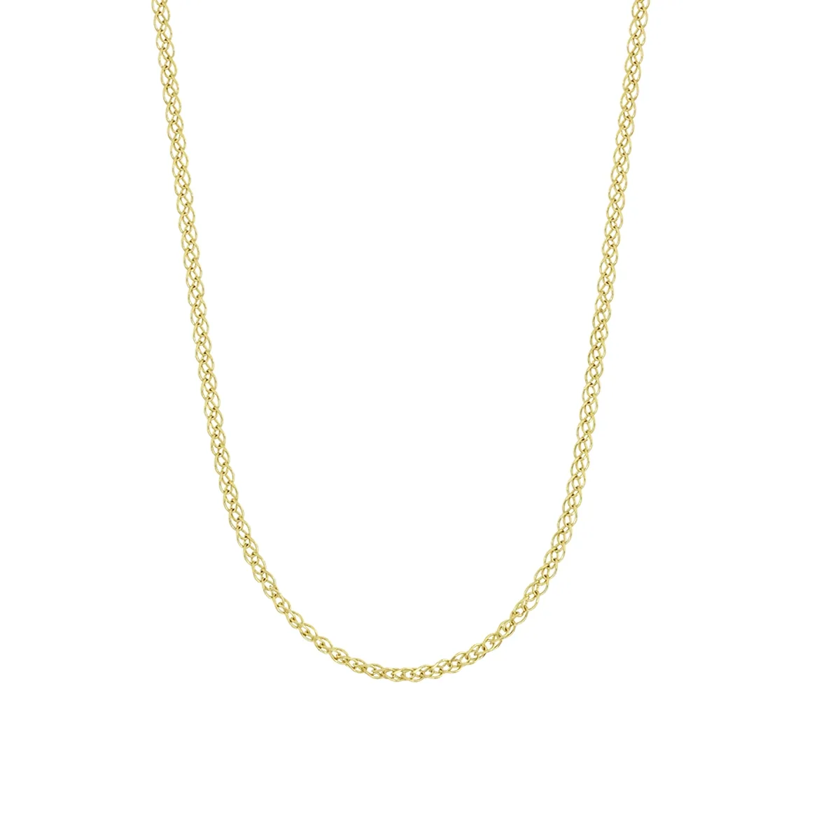 Cadena en oro amarillo de 18 Kilates, Espiga, 50 cm. de largo, 1 mm. de ancho