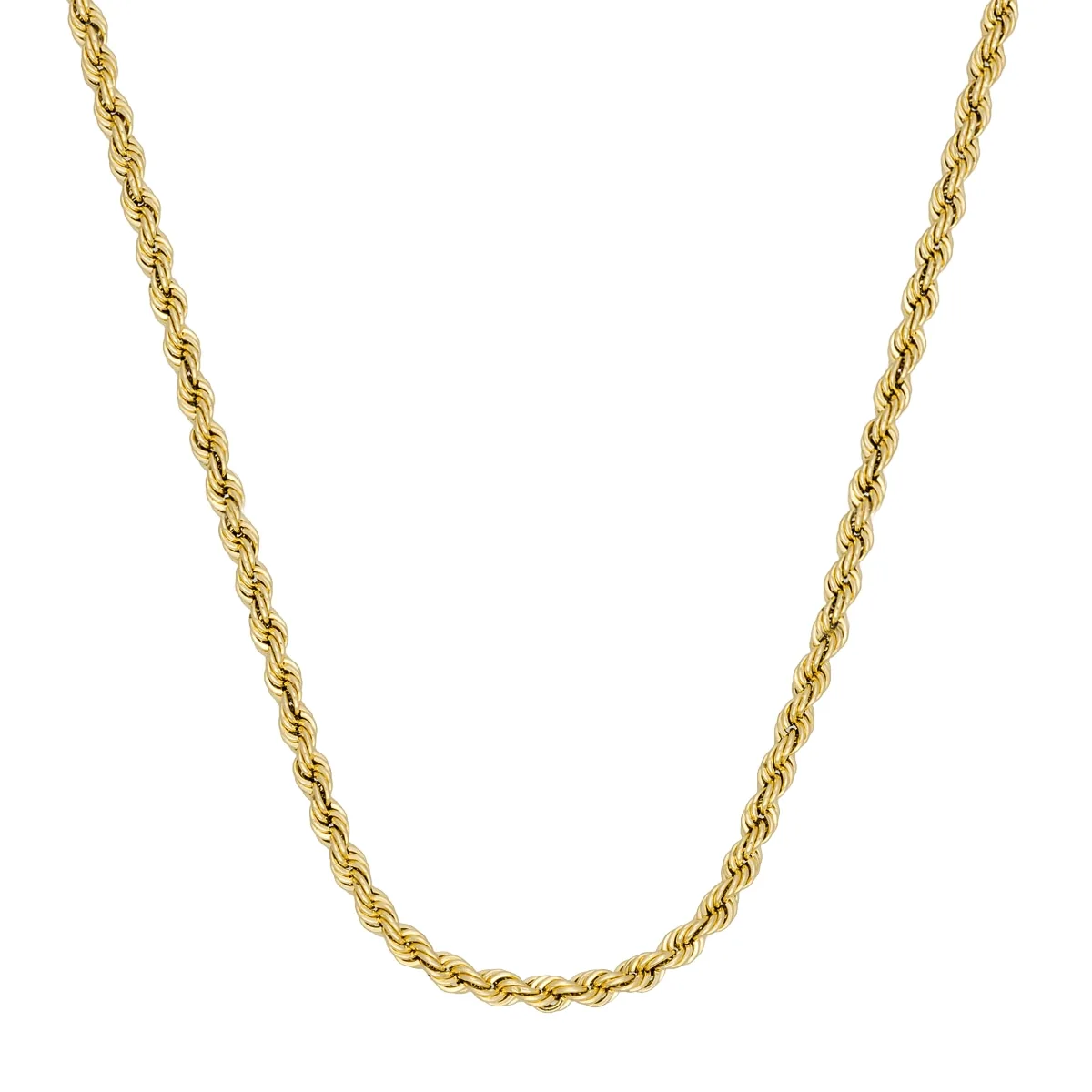 Cadena en oro amarillo de 18 Kilates, Cordon, 50 cm. de largo, 3 mm. de ancho