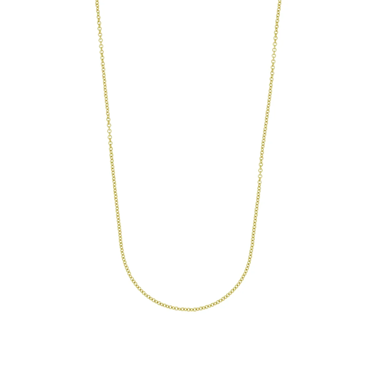 Cadena en oro amarillo de 18 Kilates, Rolo, 45 cm. de largo, 0.50 mm. de ancho