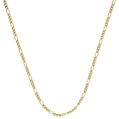 Cadena en oro amarillo de 18 Kilates, Figaro 1-3, 50 cm. de largo, 2.50 mm. de ancho