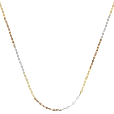 Cadena en oro amarillo de 18 Kilates, Battuta, 45 cm. de largo, 1.30 mm. de ancho