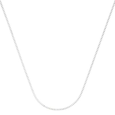 Cadena en plata Ley 925, Veneciana, 45 cm. de largo, 1 mm. de ancho