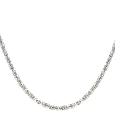 Cadena en plata Ley 925, Criss-cross, 45 cm. de largo, 1.50 mm. de ancho